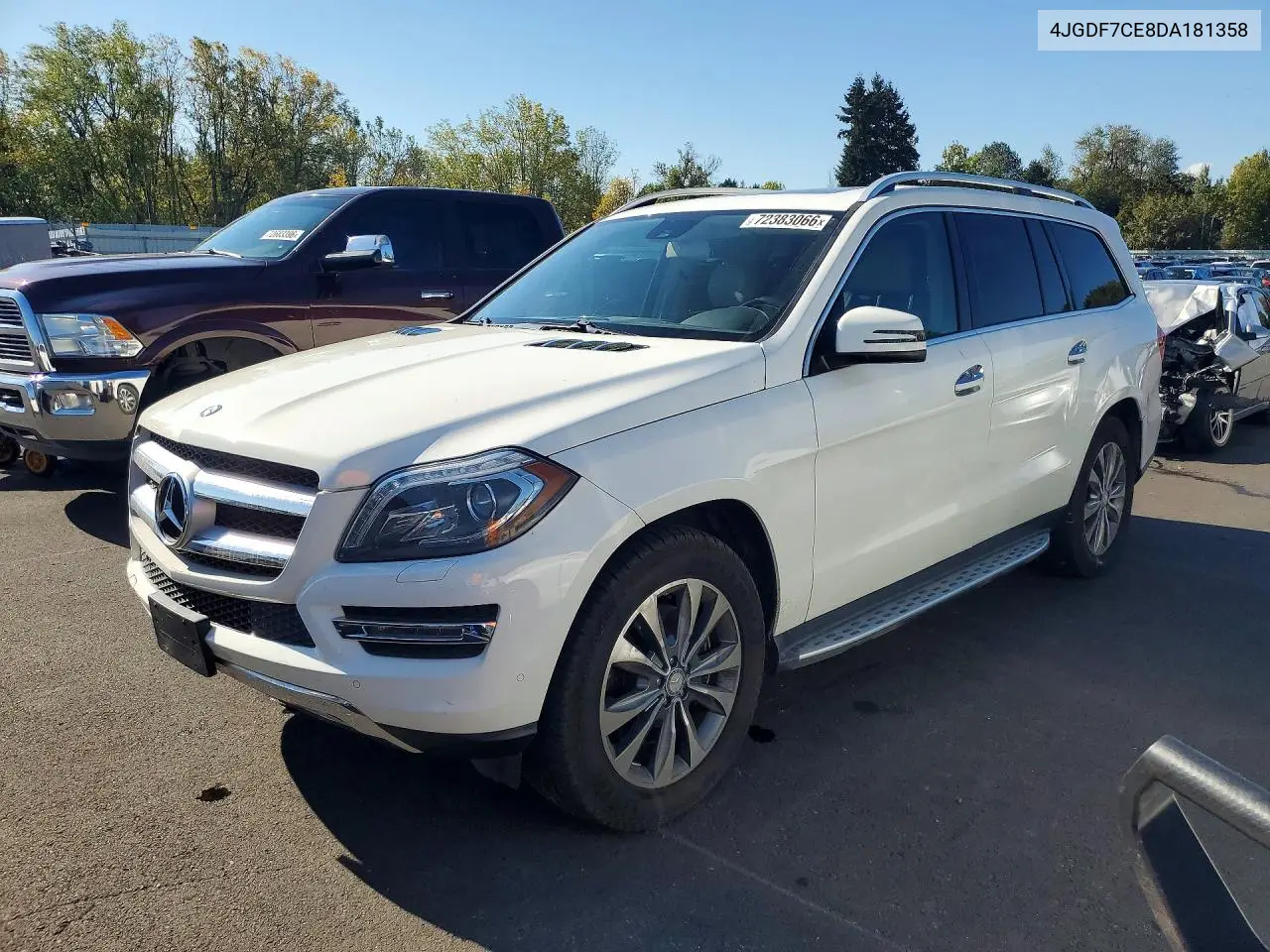 2013 Mercedes-Benz Gl 450 4Matic VIN 4JGDF7CE8DA181358 фото 1