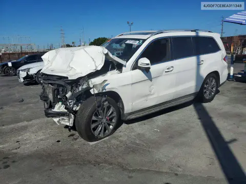 4JGDF7CE8EA311348 — 2014 Mercedes GL-Klasse, Передняя часть, фото до ремонта