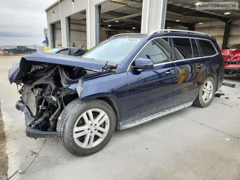 4JGDF7CE0EA392748 — 2014 Mercedes GL-Klasse, Передняя часть, фото до ремонта