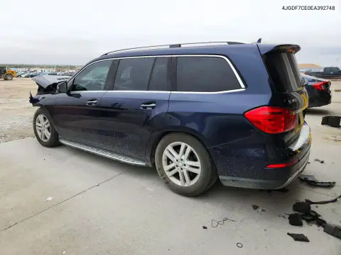 2014 Mercedes-Benz Gl 450 4Matic VIN 4JGDF7CE0EA392748 фото 2