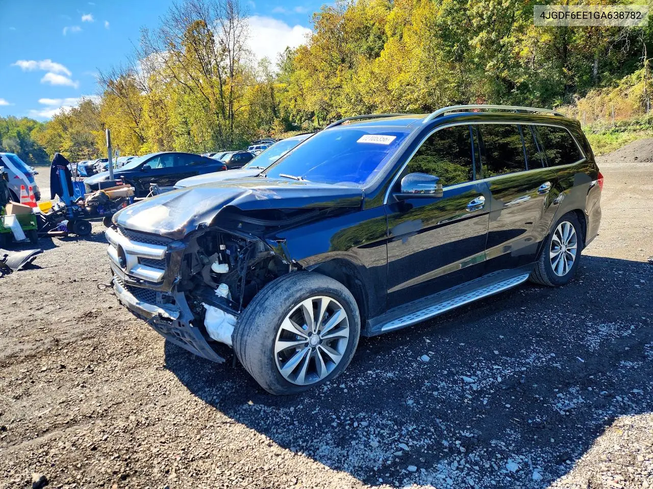 2016 Mercedes-Benz Gl 450 4Matic VIN 4JGDF6EE1GA638782 фото 1