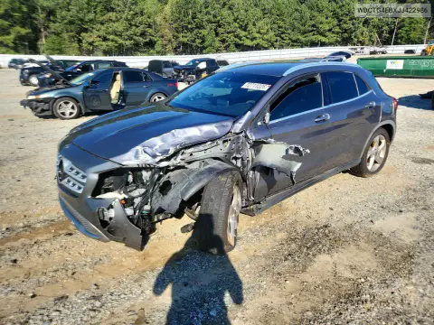 WDCTG4EBXJJ422986 — 2018 Mercedes GLA-Klasse, Передняя часть, фото до ремонта