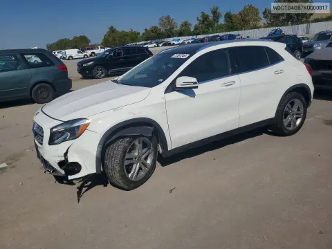 WDCTG4GB7KU000817 — 2019 Mercedes GLA-Klasse, Передняя часть, фото до ремонта