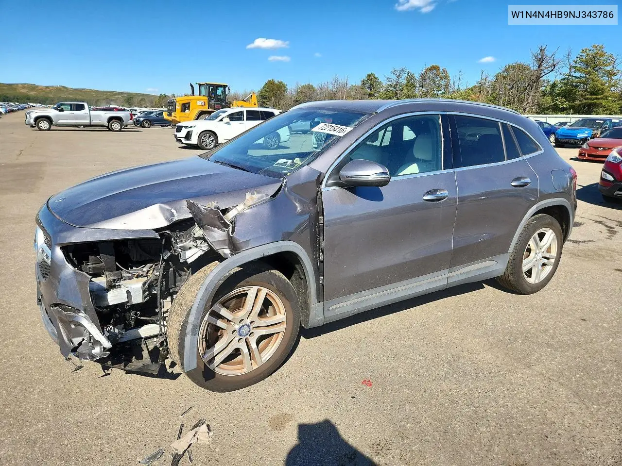 2022 Mercedes-Benz Gla 250 4Matic VIN W1N4N4HB9NJ343786 фото 1