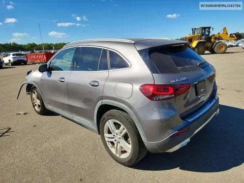2022 Mercedes-Benz Gla 250 4Matic VIN W1N4N4HB9NJ343786 фото 2