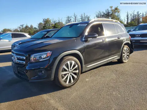 W1N4M4HBXMW106258 — 2021 Mercedes GLB, Задняя часть, фото до ремонта
