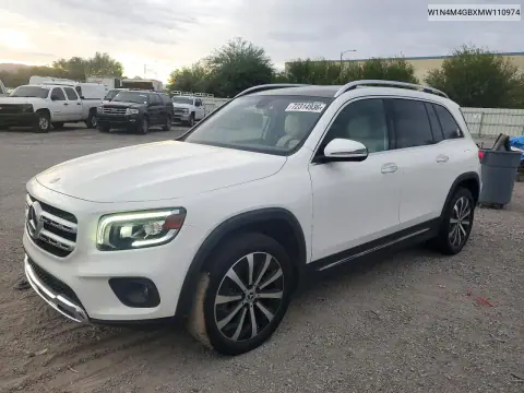 W1N4M4GBXMW110974 — 2021 Mercedes GLB, Мелкие вмятины и царапины, фото до ремонта