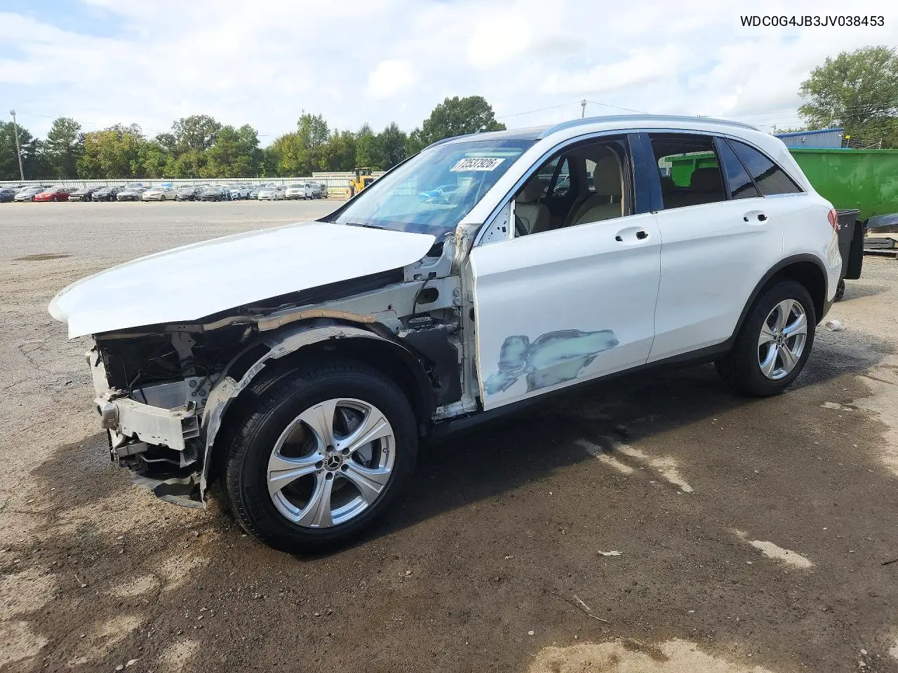 2018 Mercedes-Benz Glc 300 VIN WDC0G4JB3JV038453 фото 1