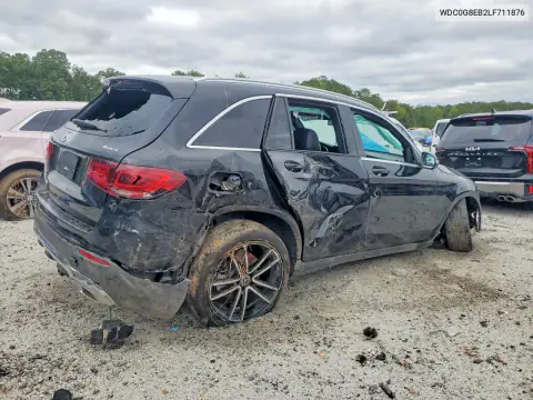 WDC0G8EB2LF711876 — 2020 Mercedes GLC, фото 3 с аукциона Copart 15.10.2026, Передняя часть