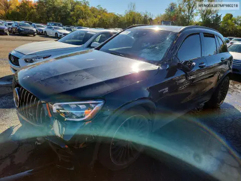 W1N0G8JB7MF980218 — 2021 Mercedes GLC, Передняя часть, фото до ремонта