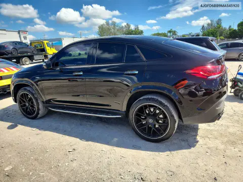 2021 Mercedes-Benz Gle Coupe Amg 53 4Matic VIN 4JGFD6BB9MA545920 фото 2
