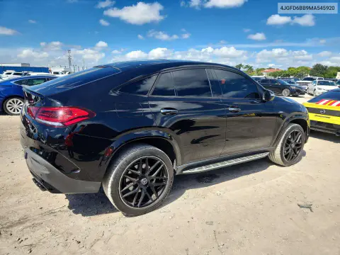 2021 Mercedes-Benz Gle Coupe Amg 53 4Matic VIN 4JGFD6BB9MA545920 фото 3
