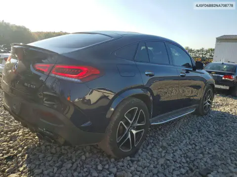 2022 Mercedes-Benz Gle Coupe Amg 53 4Matic VIN 4JGFD6BB2NA708778 фото 3