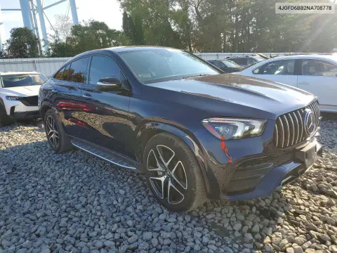 2022 Mercedes-Benz Gle Coupe Amg 53 4Matic VIN 4JGFD6BB2NA708778 фото 4