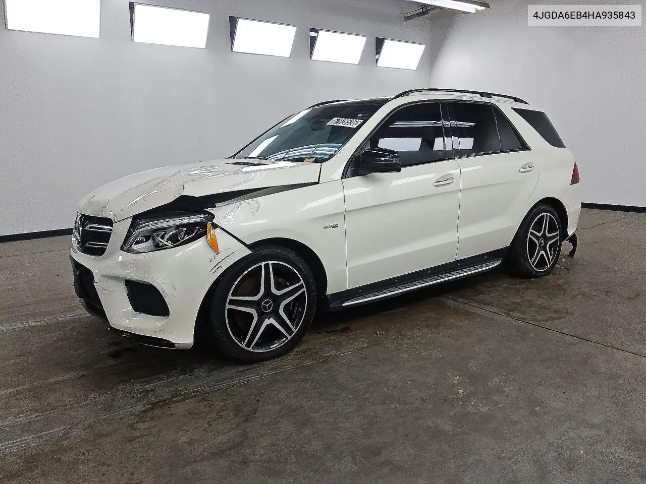 4JGDA6EB4HA935843 Mercedes GLE 2017 — повреждение Передняя часть, фото до ремонта