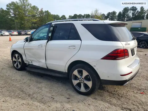 2017 Mercedes-Benz Gle 350 4Matic VIN 4JGDA5HB3HA985512 фото 2