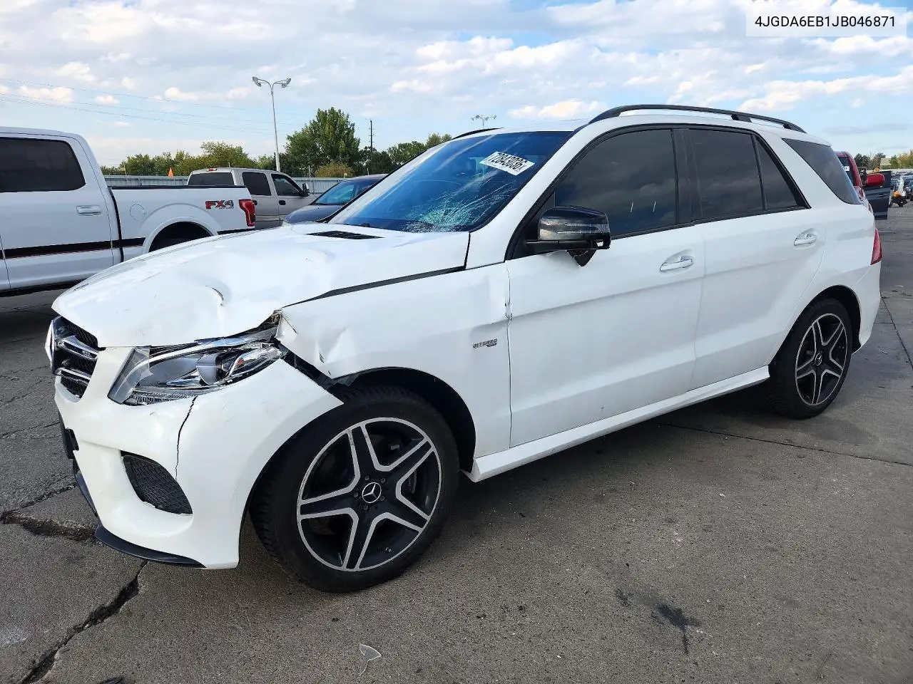 2018 Mercedes-Benz Gle 43 Amg VIN 4JGDA6EB1JB046871 фото 1