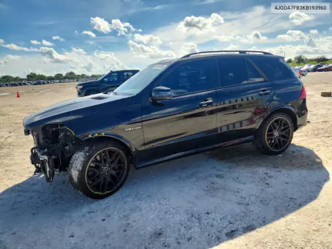 4JGDA7FB3KB193960 — 2019 Mercedes GLE, Передняя часть, фото до ремонта