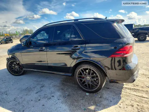 2019 Mercedes-Benz Gle 63 Amg-S 4Matic VIN 4JGDA7FB3KB193960 фото 2