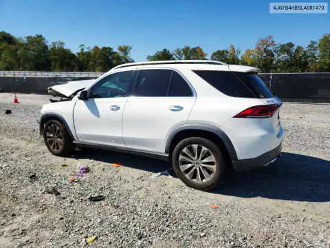 2020 Mercedes-Benz Gle 350 4Matic VIN 4JGFB4KB5LA081470 фото 2
