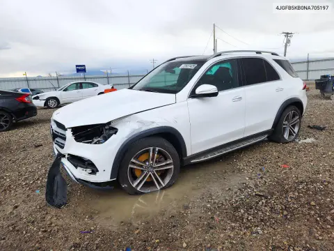 4JGFB5KB0NA705197 — 2022 Mercedes GLE, Передняя часть, фото до ремонта