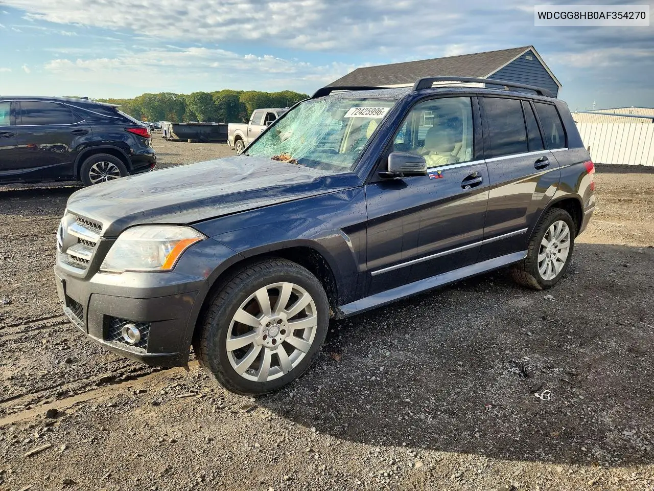 WDCGG8HB0AF354270 Mercedes GLK-Klasse 2010 — повреждение Передняя часть, фото до ремонта