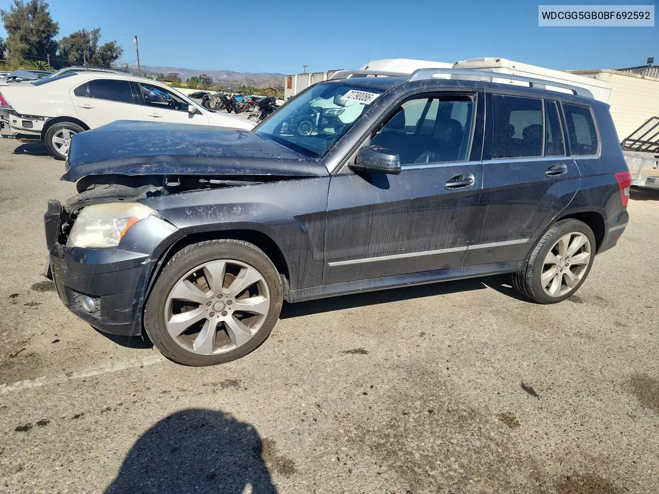 2011 Mercedes-Benz Glk 350 VIN WDCGG5GB0BF692592 фото 1