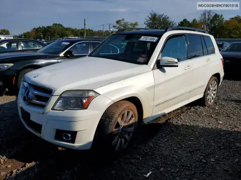 WDCGG8HB9CF801018 — 2012 Mercedes GLK-Klasse, Передняя часть, фото до ремонта