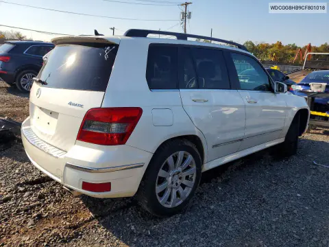 2012 Mercedes-Benz Glk 350 4Matic VIN WDCGG8HB9CF801018 фото 3