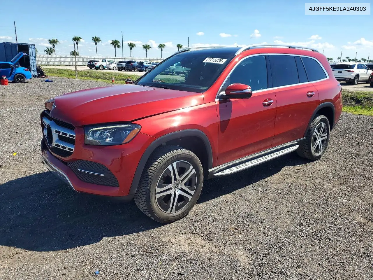 2020 Mercedes-Benz Gls 450 4Matic VIN 4JGFF5KE9LA240303 фото 1