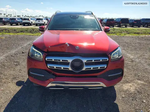 2020 Mercedes-Benz Gls 450 4Matic VIN 4JGFF5KE9LA240303 фото 5