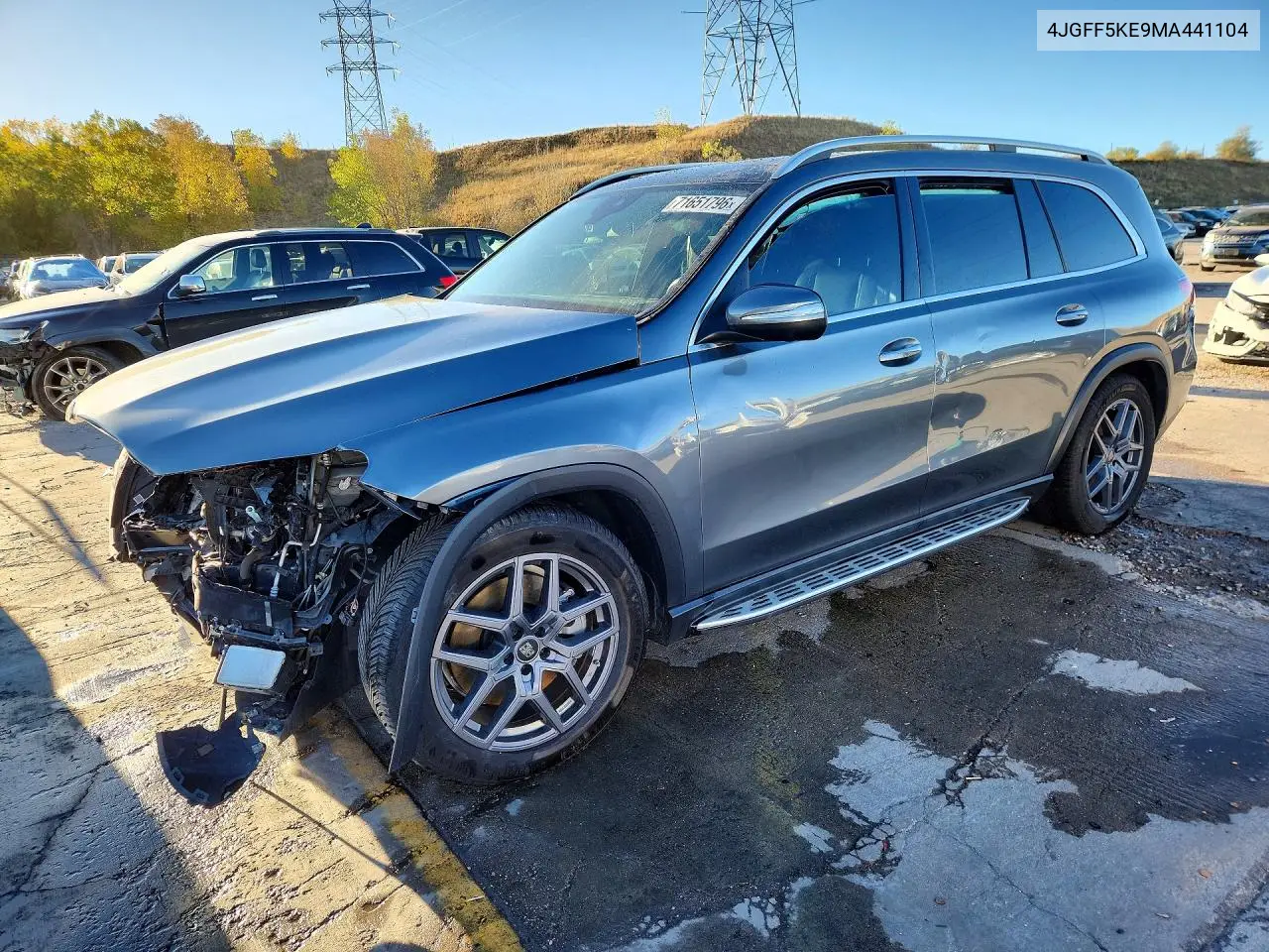 2021 Mercedes-Benz Gls 450 4Matic VIN 4JGFF5KE9MA441104 фото 1