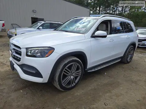 4JGFF5KE0MA469194 — 2021 Mercedes GLS-Klasse, Задняя часть, фото до ремонта