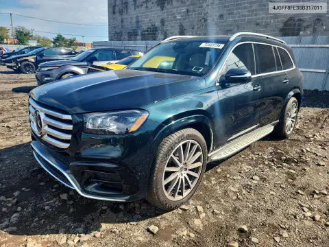 4JGFF8FE3SB317011 — 2025 Mercedes GLS-Klasse, Сторона, фото до ремонта