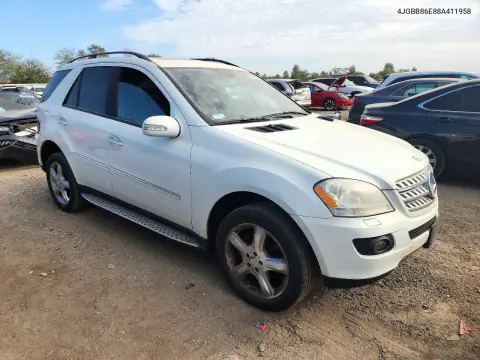 4JGBB86E88A411958 — 2008 Mercedes M-Klasse, фото 4 с аукциона Copart, Мелкие вмятины и царапины
