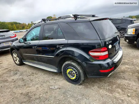 2010 Mercedes-Benz Ml 350 4Matic VIN 4JGBB8GB3AA564743 фото 2