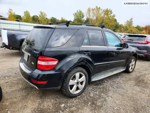 2010 Mercedes-Benz Ml 350 4Matic VIN 4JGBB8GB3AA564743 фото 3