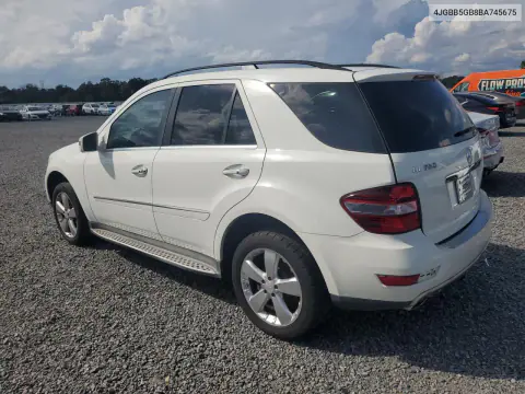 2011 Mercedes-Benz Ml 350 VIN 4JGBB5GB8BA745675 фото 2