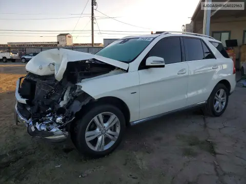 4JGDA5HB9CA022963 — 2012 Mercedes M-Klasse, Передняя часть, фото до ремонта