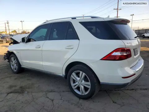 2012 Mercedes-Benz Ml 350 4Matic VIN 4JGDA5HB9CA022963 фото 2