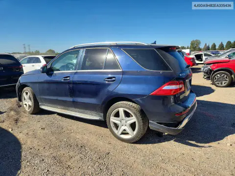 2014 Mercedes-Benz Ml 350 4Matic VIN 4JGDA5HB2EA335436 фото 2