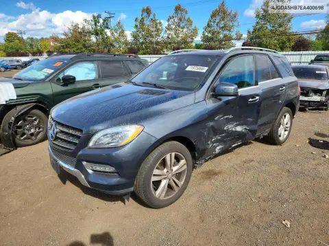 4JGDA5HB7EA400698 — 2014 Mercedes M-Klasse, Сторона, фото до ремонта