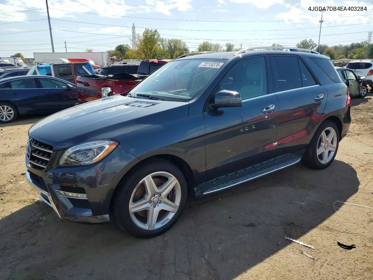 2014 Mercedes-Benz Ml 550 4Matic VIN 4JGDA7DB4EA403284 фото 1