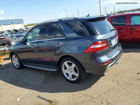 2014 Mercedes-Benz Ml 550 4Matic VIN 4JGDA7DB4EA403284 фото 2