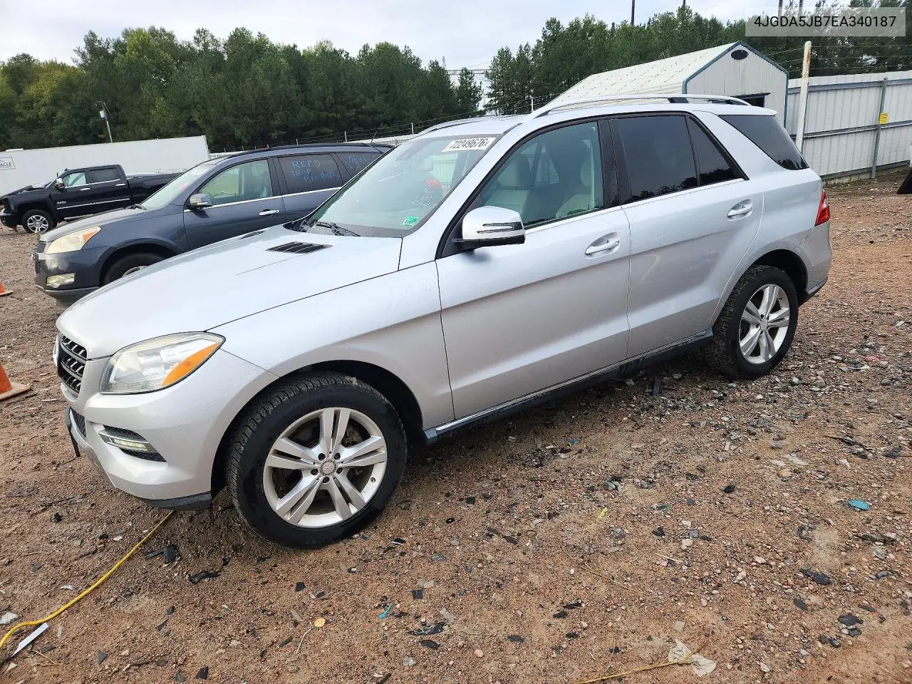 2014 Mercedes-Benz Ml 350 VIN 4JGDA5JB7EA340187 фото 1