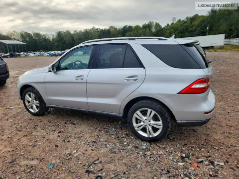 2014 Mercedes-Benz Ml 350 VIN 4JGDA5JB7EA340187 фото 2