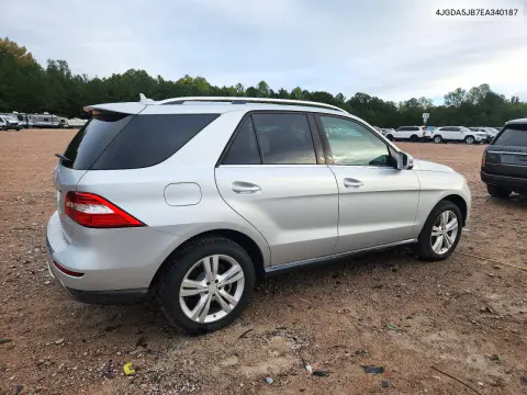 2014 Mercedes-Benz Ml 350 VIN 4JGDA5JB7EA340187 фото 3