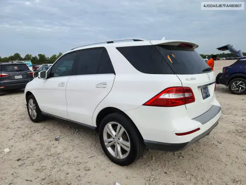 2015 Mercedes-Benz Ml 350 VIN 4JGDA5JB7FA480807 фото 2
