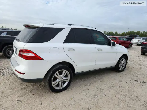 2015 Mercedes-Benz Ml 350 VIN 4JGDA5JB7FA480807 фото 3