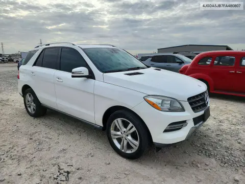 2015 Mercedes-Benz Ml 350 VIN 4JGDA5JB7FA480807 фото 4